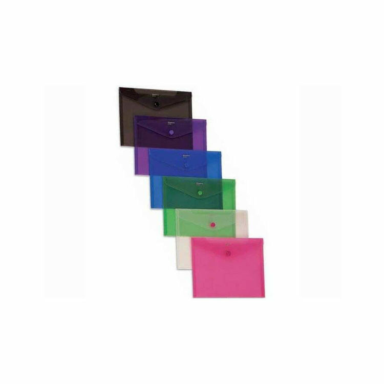 Picture of 075 A5 POLYFILE / PLASTIC BUTTON ENVELOPE